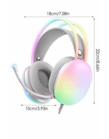 Yeni Nesil Kulak Üstü Kablosuz Uzun Ömürlü RGB Işıklı Bluetooth Kulaklık