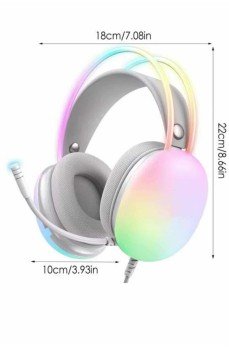 Yeni Nesil Kulak Üstü Kablosuz Uzun Ömürlü RGB Işıklı Bluetooth Kulaklık
