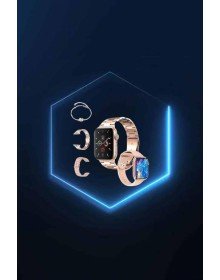 Yeni Nesil Pembe Dokunmatik Ekran Akıllı Saat ve  Kulaklığı Kablosuz Bluetooth Kulaklık