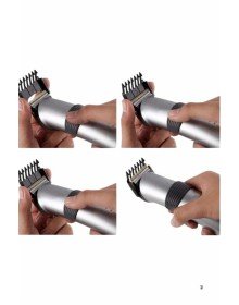 Yeni Nesil Profesyonel Şarjlı Saç Sakal Tıraş Makinesi Ayarlanabilir 4 Taraklı