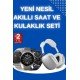 Yeni Nesil Sesli Görüşme Akıllı Saat ve Powerbank Çoklu Şarj Girişli Bluetooth Kulaklık Nabız Ölçer