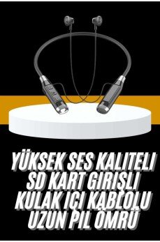 Yeni Nesil Silikonlu Kulak İçi Kablosuz Kesintisiz Bluetooth Kulaklık Kablolu