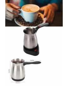 Yeni Nesil Türk Kahve Makinesi Cezvesi Siyah Gri Kablolu Pratik