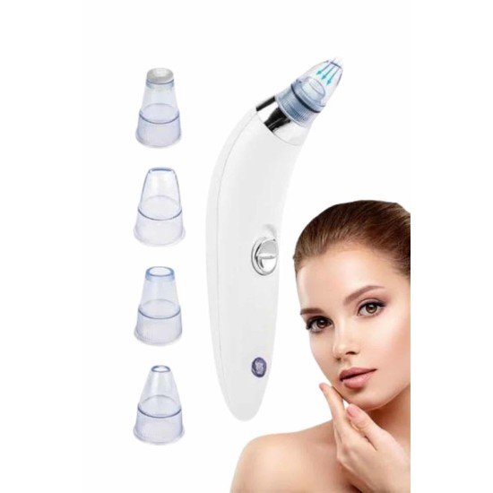 Yeni Nesil Vakumlu Pilli Siyah Nokta ve Yüz Temizleme Cihazı 4 Başlıklı Yeni Nesil Vakumlu Pilli Siyah Nokta ve Yüz Temizleme Cihazı 4 Başlıklı