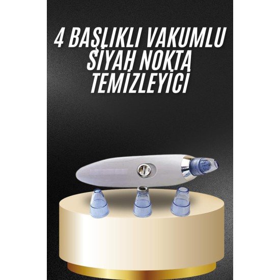 Yeni Nesil Vakumlu Pilli Siyah Nokta ve Yüz Temizleme Cihazı 4 Başlıklı Yeni Nesil Vakumlu Pilli Siyah Nokta ve Yüz Temizleme Cihazı 4 Başlıklı