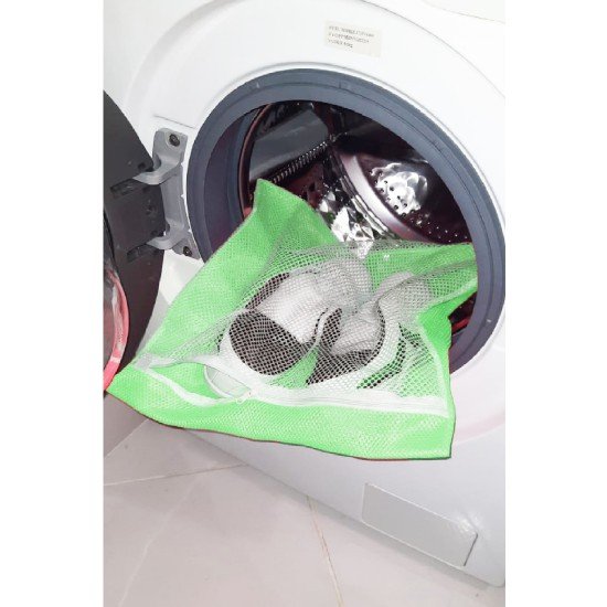 Yeşil - Fermuarlı - Hassas Çamaşır Terlik Ayakkabı Yıkama Filesi Büyük Boy Yeşil - Fermuarlı - Hassas Çamaşır Terlik Ayakkabı Yıkama Filesi Büyük Boy