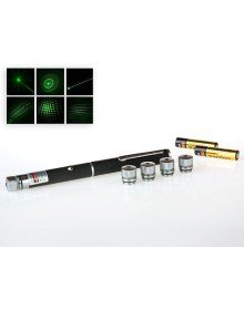 Yeşil Lazer Pointer 100 mW 15 Km Etkili (5 Başlıklı)