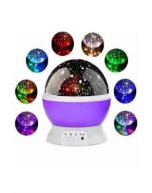 Yıldız Görünümlü Gece Lambası Renkli Masa Lambası Gökyüzü Projeksiyon