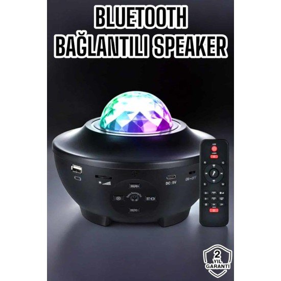 Yıldızlı gökyüzü Projektörü Uzaktan kumandalı Çocuklara Özel Şarjlı