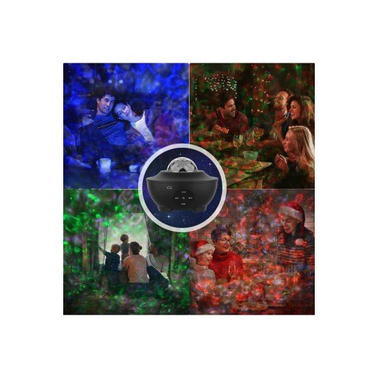 Yıldızlı gökyüzü Projektörü Uzaktan kumandalı Çocuklara Özel Şarjlı