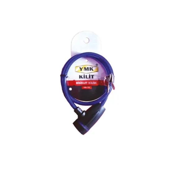 YMK Eko Çelik Halatlı, İzoleli Bisiklet Kilidi - 8mm, 65 cm YMK Eko Çelik Halatlı, İzoleli Bisiklet Kilidi - 8mm, 65 cm