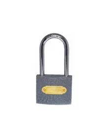 YMK Eko Gri Döküm Uzun Kancalı Asma Kilit 32mm