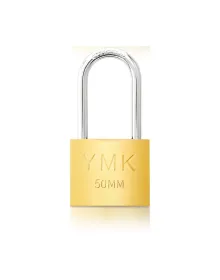 YMK Eko Sarı Boyalı Uzun Kancalı Asma Kilit 50mm