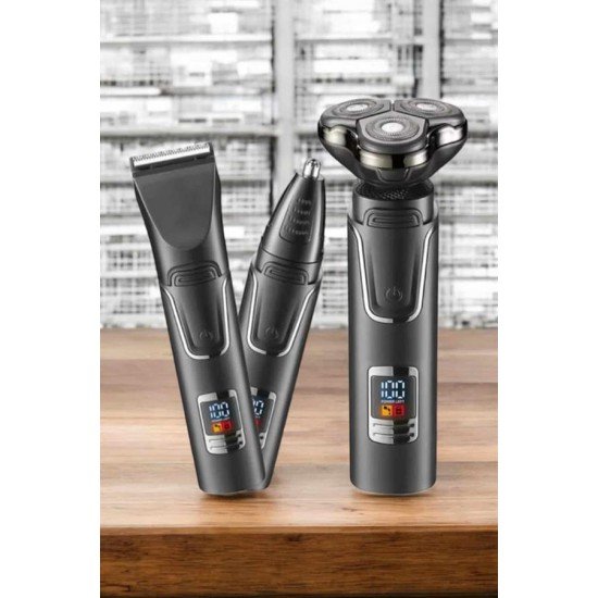 Yüksek Performanslı 3 Başlıklı Profesyonel Tıraş Makinesi