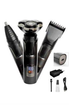 Yüksek Performanslı 3 Başlıklı Profesyonel Şarjlı Islak ve Kuru Kullanıma Uygun