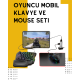 Yüksek Performanslı Mobil Oyun Aksesuarı – 5 Parçalı Klavye Mouse Dönüştürücü Set