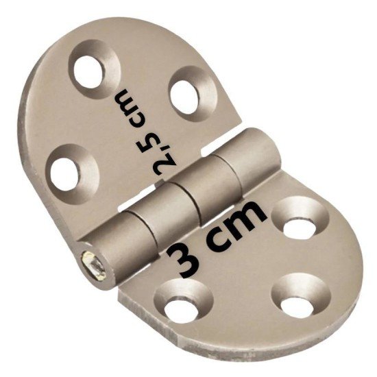 Yüksel Oval Alüminyum Kasa Menteşesi 3 cm Yüksel Oval Alüminyum Kasa Menteşesi 3 cm