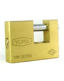 Yuma Kayar Milli Pirinç Asma Kilit 79 mm - Yeni Tip