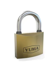 Yuma Sarı Kaplama Döküm Kısa Asma Kilit 38mm