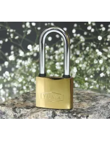 Yuma Sarı Kaplama Döküm Uzun Asma Kilit 50mm