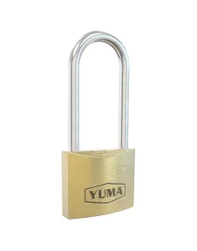 Yuma Türk Malı Pirinç Uzun Kancalı Asma Kilit 50 mm