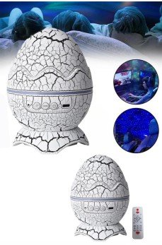 Yumurta Görünümlü Masa ve Gece Lambası Renk Değiştirebilen Projektör