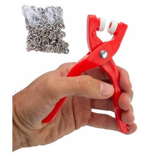 Yuvarlak Halkalı Kuş Gözü Pensesi 9.5 Mm - Bebek Elbise Çıtçıt Montaj Seti 100Lü Yuvarlak Halkalı Kuş Gözü Pensesi 9.5 Mm - Bebek Elbise Çıtçıt Montaj Seti 100Lü