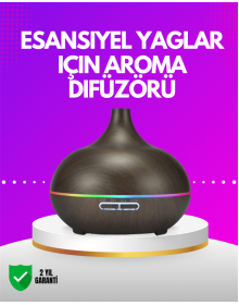 Zamanlayıcılı ve Otomatik Kapanmalı Aromaterapi Nemlendirici Difüzör