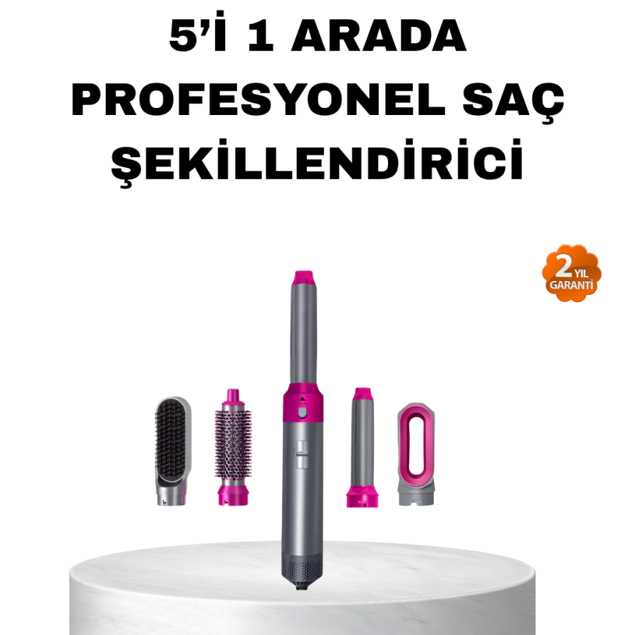 5 in 1 Hair Styling Set with Negative Ion Technology and Quick Drying