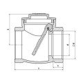 1 1/2 Shaker Check Valve Solid Brass 1 1/2 Shaker Check Valve Solid Brass