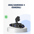 4 Camera Dash Cam 1080P GPS Tracking WiFi Night Vision 4 Camera Dash Cam 1080P GPS Tracking WiFi Night Vision