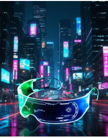 Illuminated LED Party Glasses Multi-Color Mode Cyberpunk Design