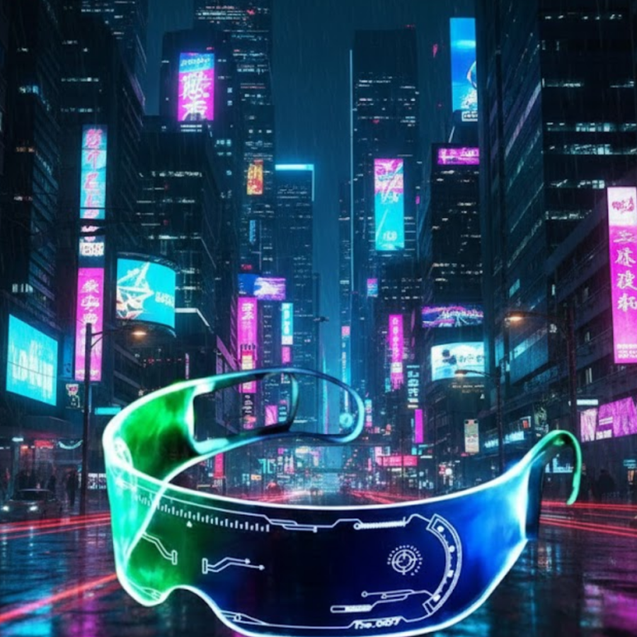 Illuminated LED Party Glasses Multi-Color Mode Cyberpunk Design