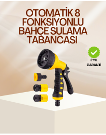 8 Function Garden Watering Gun Set Multi-Purpose Hose Nozzle