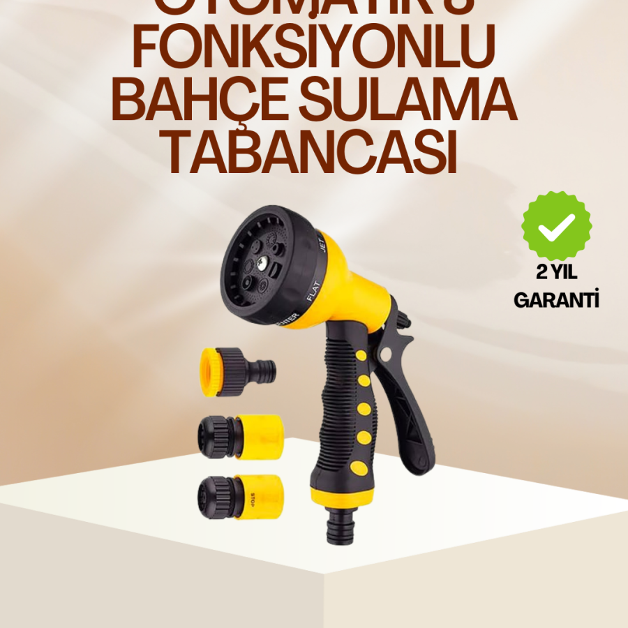 8 Function Garden Watering Gun Set Multi-Purpose Hose Nozzle