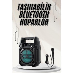 Bluetooth Speaker LED Light Portable Wireless Speaker Long Battery Life