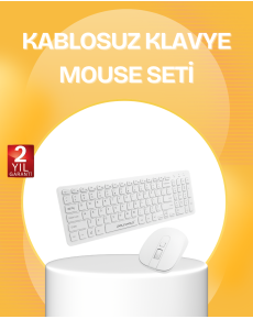 Wireless Keyboard Mouse Set - Ergonomic, Quiet and Energy Saving