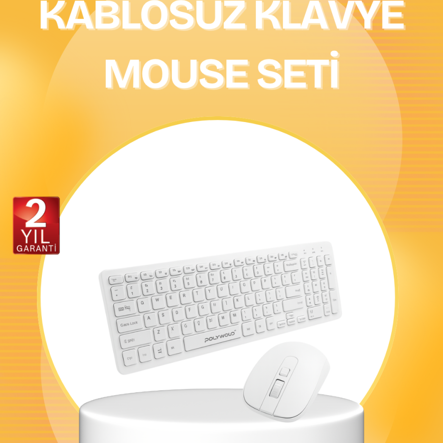 Wireless Keyboard Mouse Set - Ergonomic, Quiet and Energy Saving Wireless Keyboard Mouse Set - Ergonomic, Quiet and Energy Saving