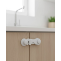 4 Pieces Baby Safety Cabinet Lock Easy-Assembly Safety Set with Double-Sided Tape