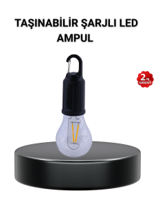 Portable Rechargeable LED Camping Lamp – Type-C Port and Hook Design