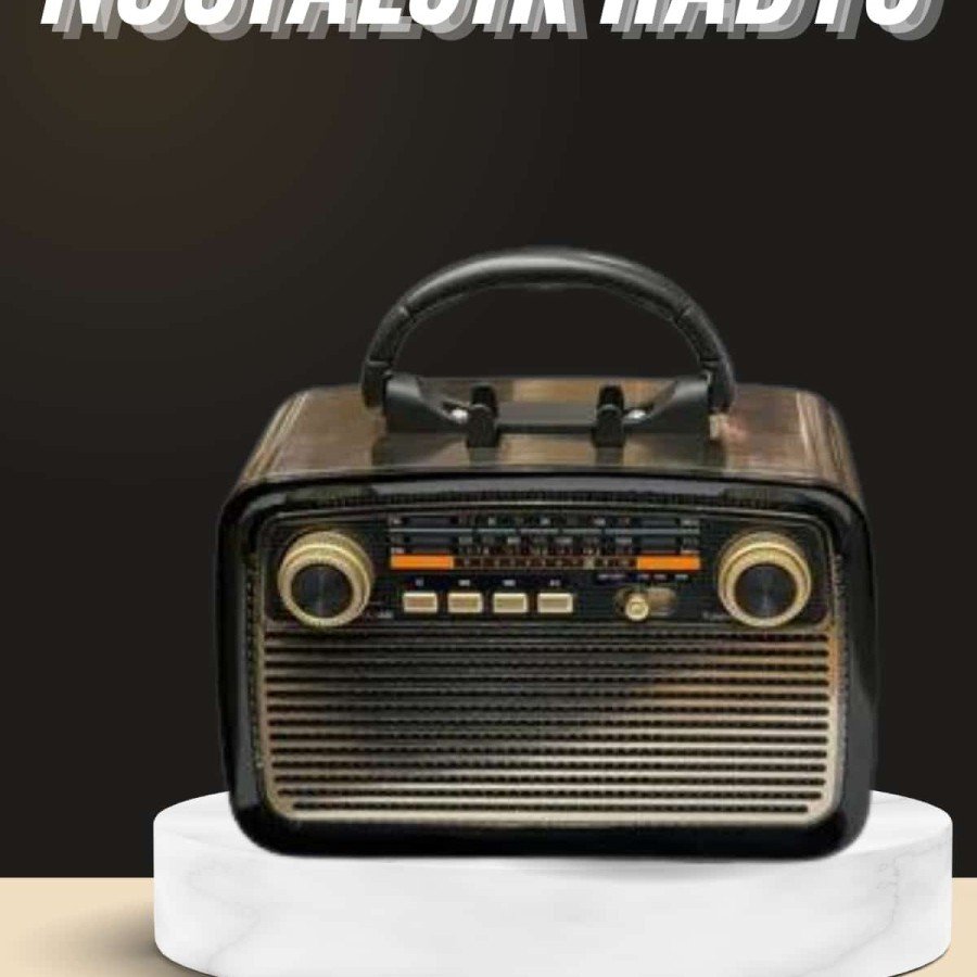 Nostalgic Radio Bluetooth Connected Music Box Wooden Nostalgic Radio Bluetooth Connected Music Box Wooden