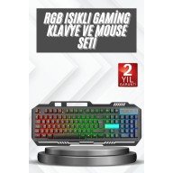 Illuminated Q Keyboard Mouse Set Black Keyboard