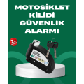 Motorcycle Scooter Bike Wheel Disc Lock Alarm Security
