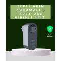 3 USB Safe Socket with Thermal Current Protection – Intelligent Current Balancing