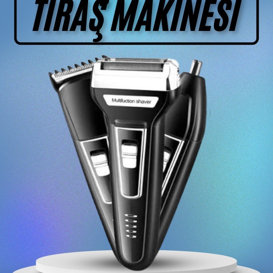 Ear Nose Hair Clipper Neck Cheek Shaving Set Professional with 3 Heads Ear Nose Hair Clipper Neck Cheek Shaving Set Professional with 3 Heads