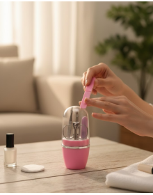 Nail Care Manicure Pedicure Set 4 Pieces Pink Minimal and Durable