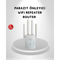300Mbps WiFi Range Extender 4 Antennas WPA3 Security Plug Type Repeater 300Mbps WiFi Range Extender 4 Antennas WPA3 Security Plug Type Repeater