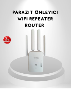 300Mbps WiFi Range Extender 4 Antennas WPA3 Security Plug Type Repeater