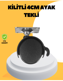 4 cm Locking Furniture Wheel Single Silent and Durable