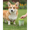Silicone Bristle Dog Paw Cleaning Bowl Portable for Medium-Large Breeds
